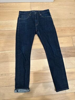 Levis Made & Crafted Jeans Mens 31x32 Blue Denim Selvedge Tack Slim Japan Fabric